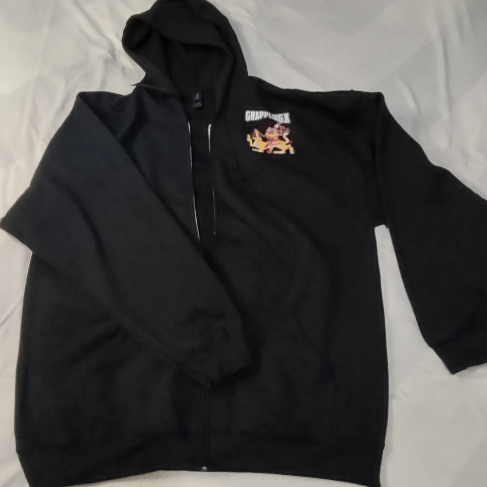 Gildan Black Zip Up Sweater